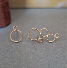 Load image into Gallery viewer, Bubble ørering, 14kt guld