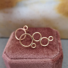 Load image into Gallery viewer, Bubble ørering, 14kt guld