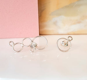 BUBBLE earring, silver