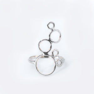 BUBBLE ring, silver